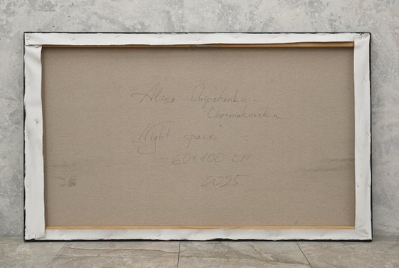 Night space over the bay