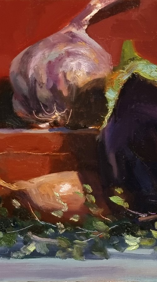 Aubergine, Ail et Echalotte by Pascal Giroud