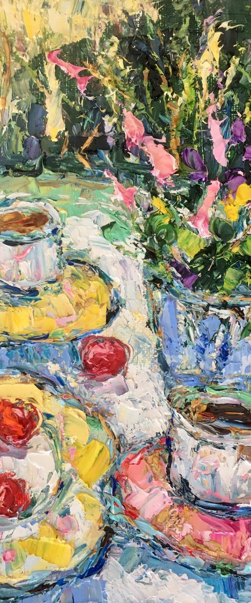 Still life in the garden by Vilma Gataveckienė