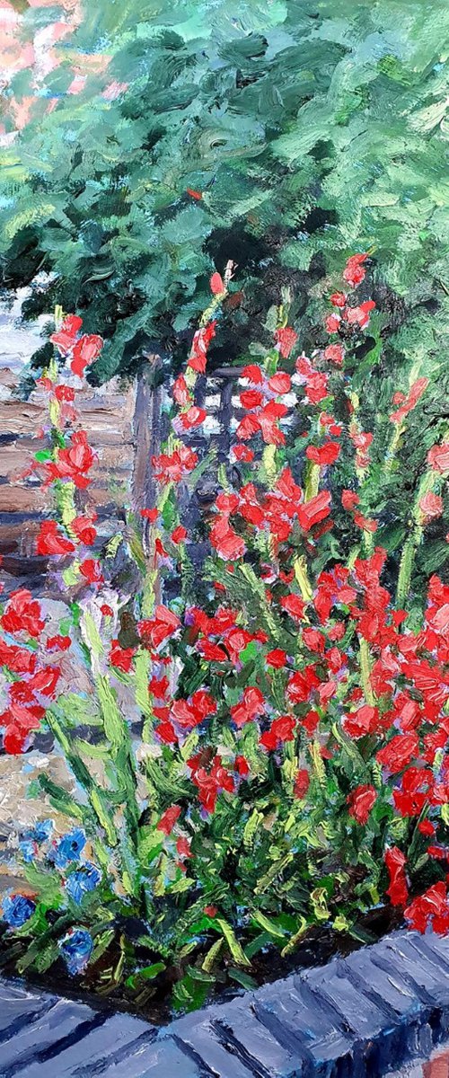 red flowers by Colin Ross Jack