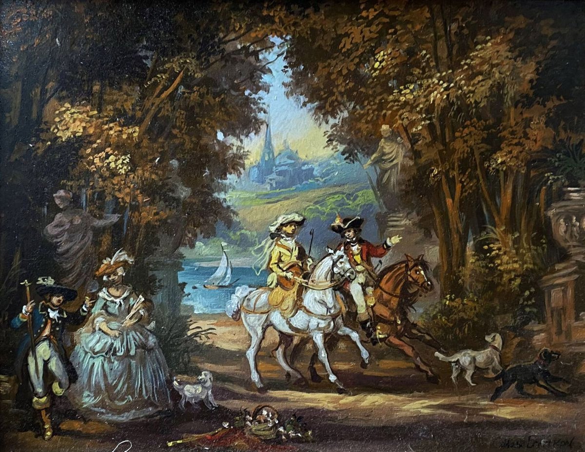 18th century landscape by Oleg and Alexander Litvinov