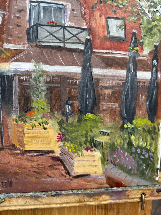 Cafe in Beilen. PleinAir