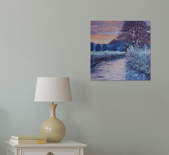 Apricot Dawn, river sunrise