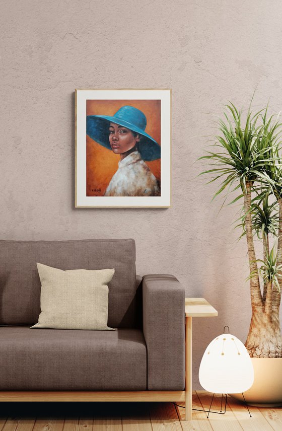 African Beauty wiht a hat
