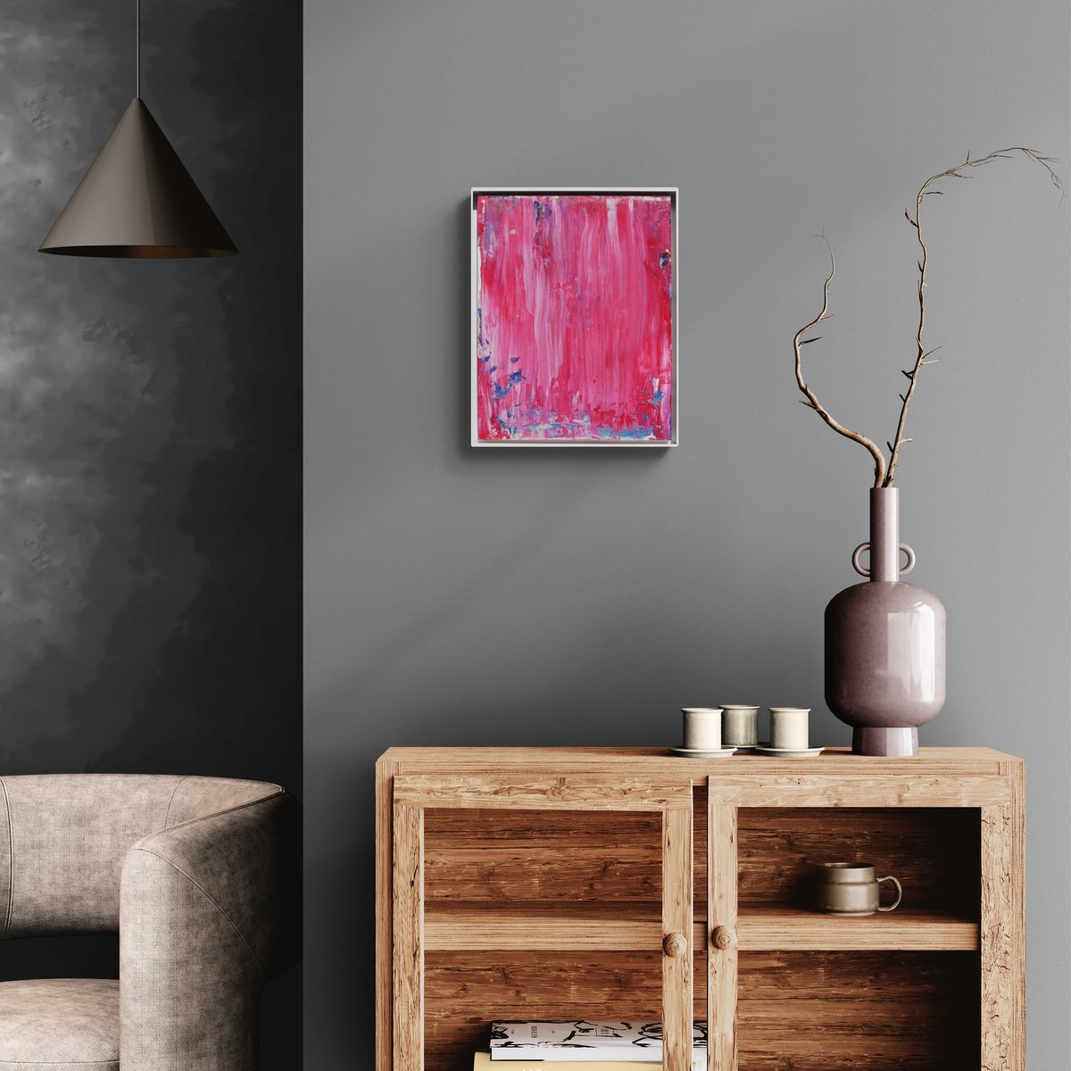 Abstract Oil Painting By Daniela Schweinsberg, 10 X 13, Let Paint Speak Up #22, Original Artwork