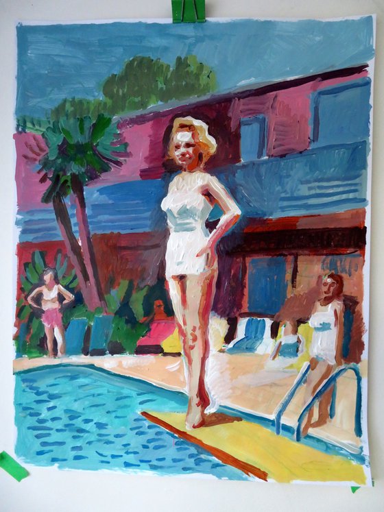 Swimming Pool with figure