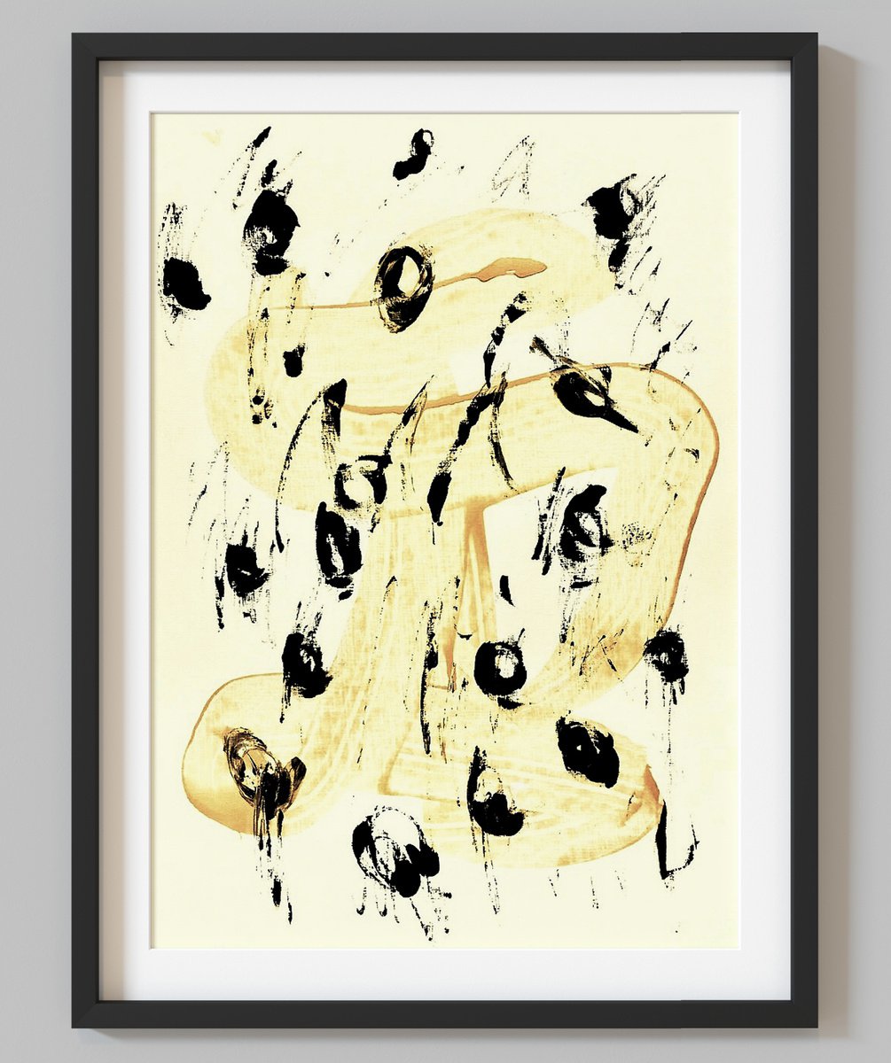 Abstract Painting By Evgenia Makarova, 17 X 23, Abstract 