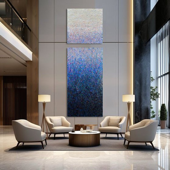 In search of silence- 3 (blue)