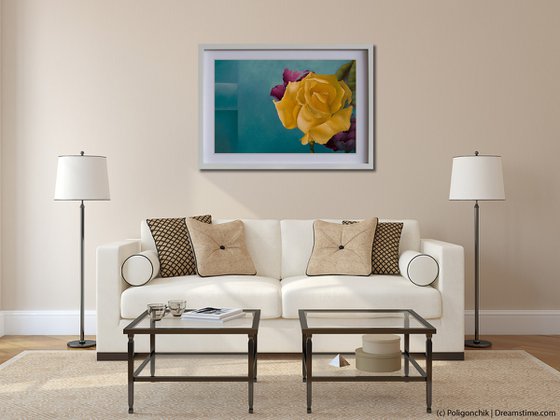 Yellow Spring Rose - limited edition print Giclée