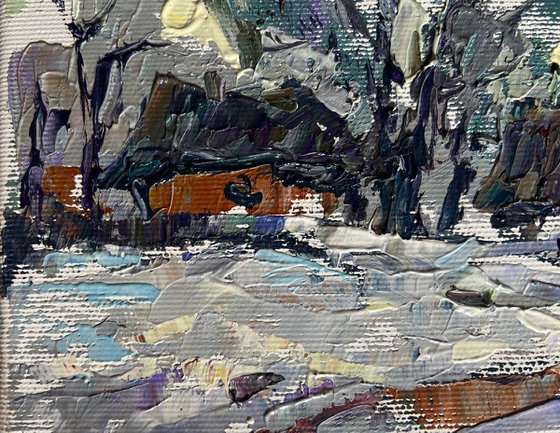 Winter morning in the village