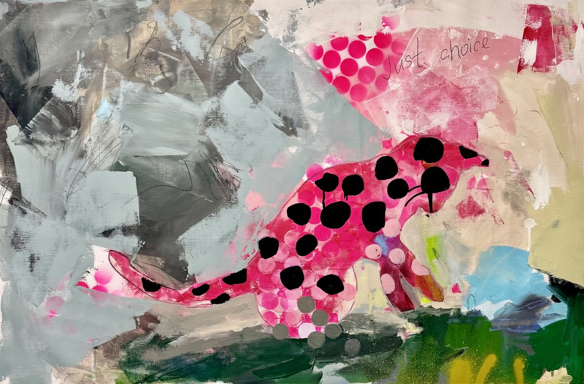 Impressionistic Abstract Acrylic Painting By Tanya Lytko, 34 X 23", "Vanessa", Original Artwork