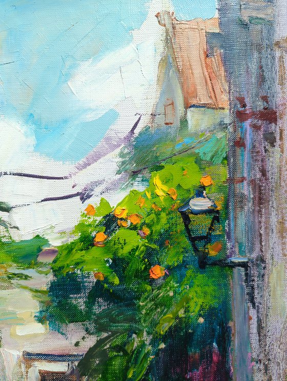 Old street in Italian style