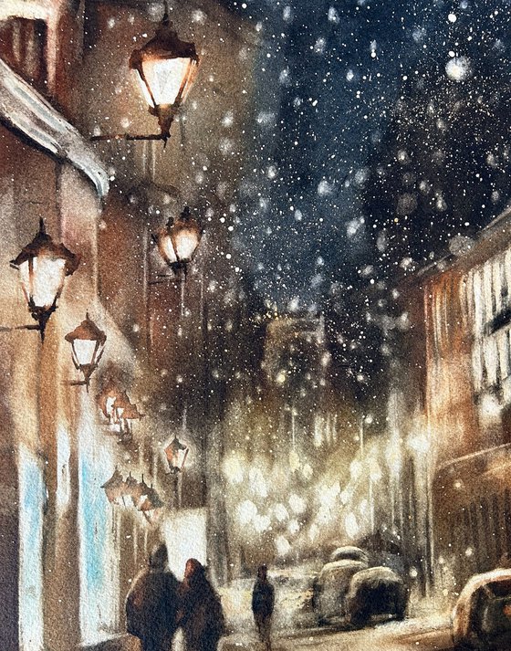 Snowy evening