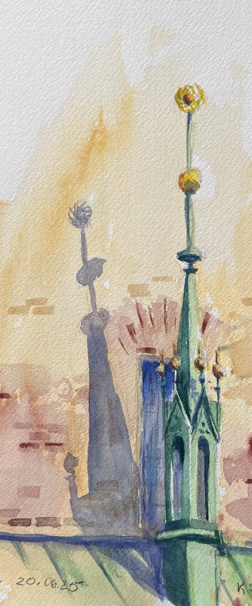 Detail of a spire by Krystyna Szczepanowski