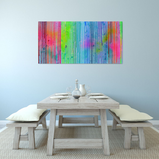 Melted Rainbow 2 - Large Abstract