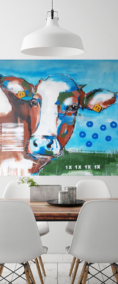 'COW 1X' - Workseries Cows Coded by Stefanie Rogge