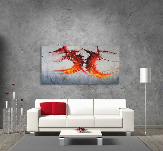 Twisting Fire IV (Spirits Of Skies 128161) (160 x 80 cm) XXXL (64 x 32 inches)