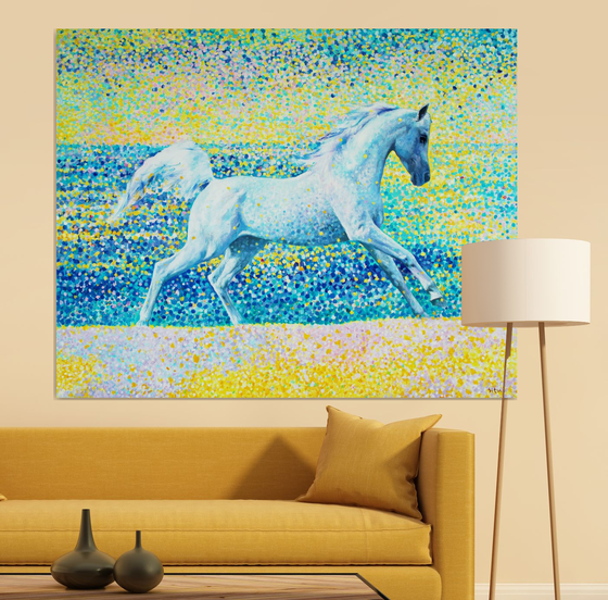 Sun splashes. Horse series.