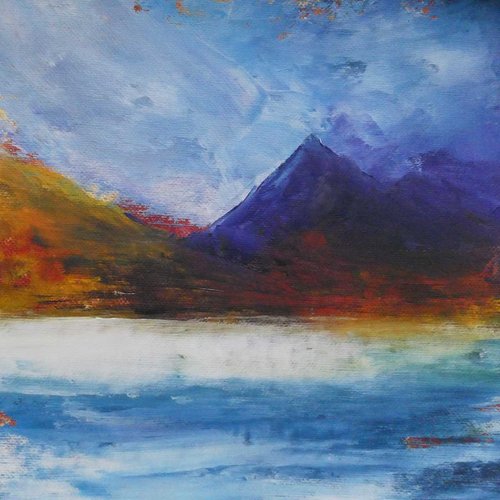 Welsh lake Landscape by oconnart