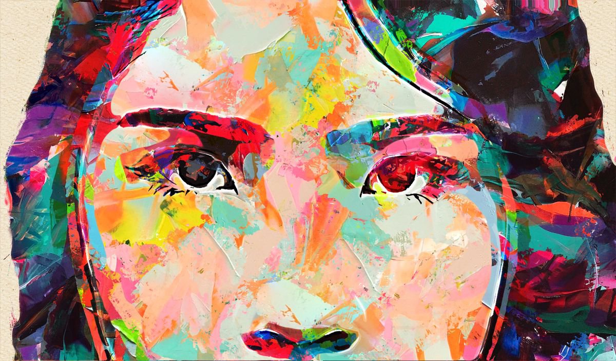 Illustrative Portrait Photograph By Srdjan Jevtic, 39 X 23", True Colors #3, Original Artwork