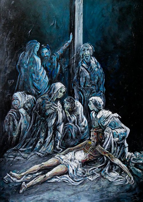 Le christ descendu de la croix by Lionel Le Jeune