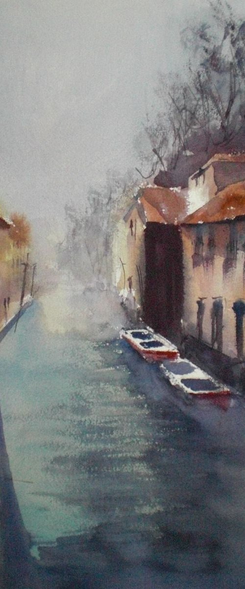 Martesana's canal - Milano by Giorgio Gosti