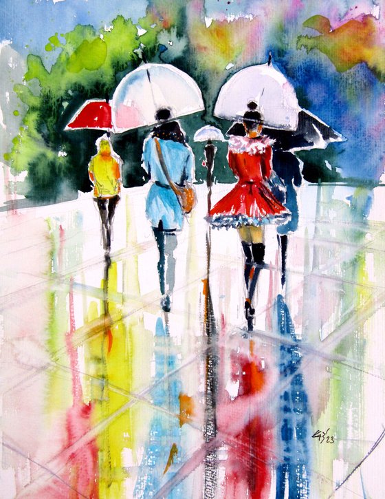 Walking people III