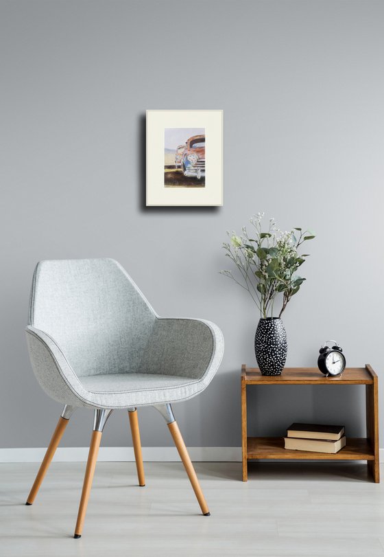 Rust and chrome on an old car