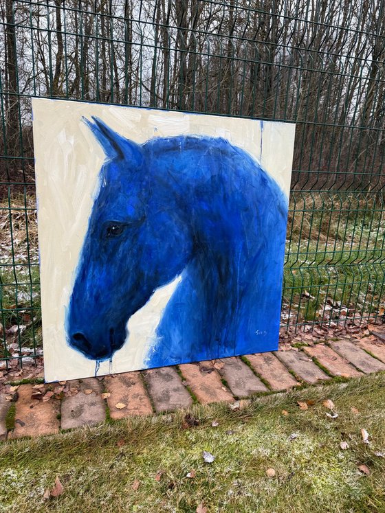 Blue horse