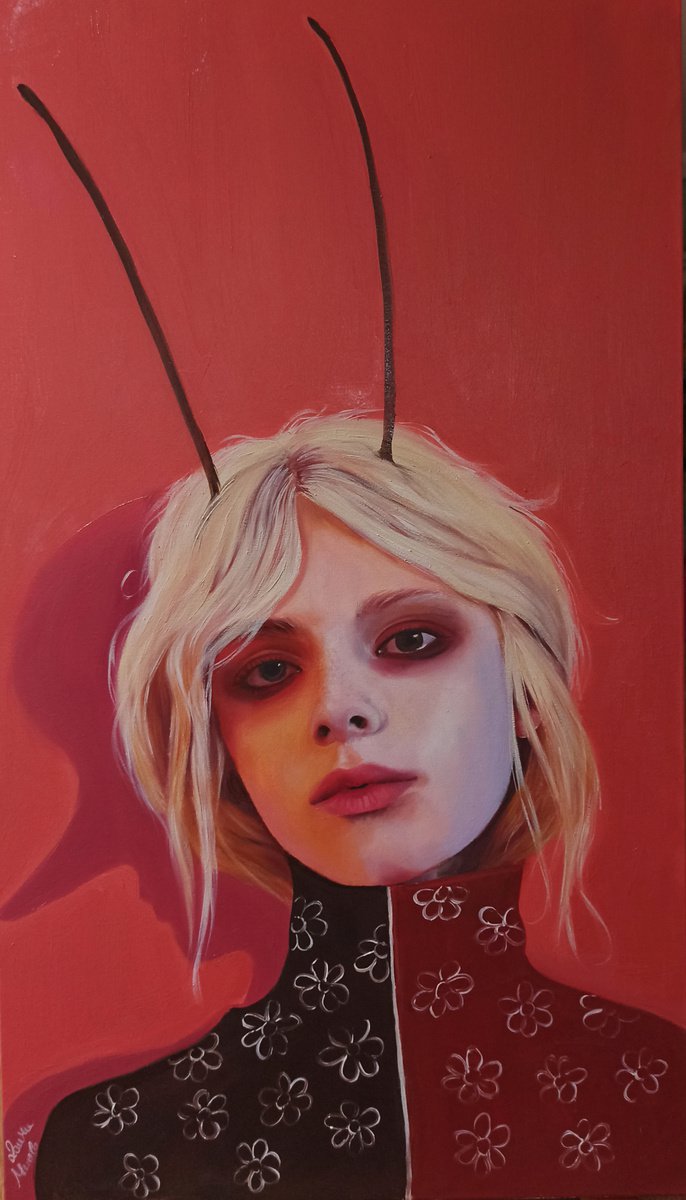 Photorealistic Portrait Oil Painting By Laura Muolo, 16 X 28", The Real Fairytale, Original Artwork