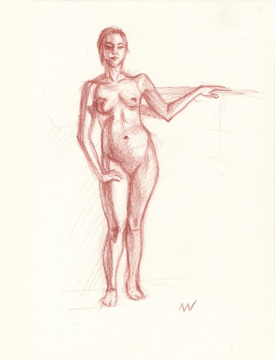 Sketch of Human body. Woman.92