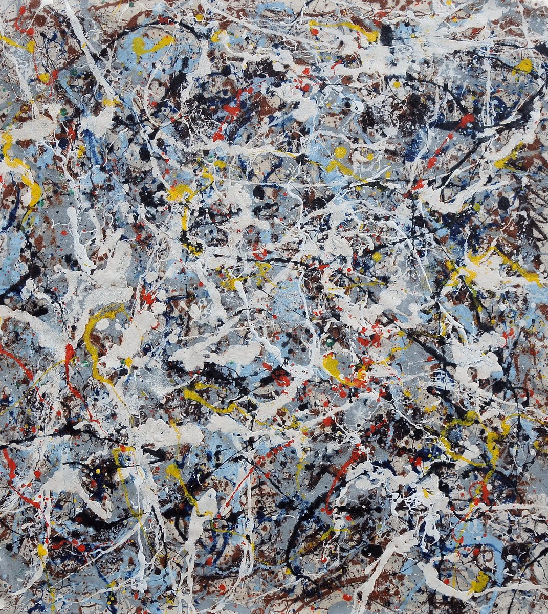 Abstract Acrylic Painting By Antonino Puliafico, 43 X 47, Desertificazione, Original Artwork