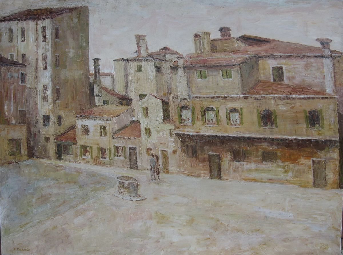 Il Campo della Maddalena, Venice 1930 by slobodan paunovic