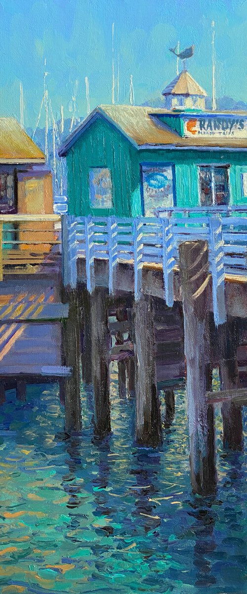 Monterey Fisherman's Wharf Reflections by Tatyana Fogarty