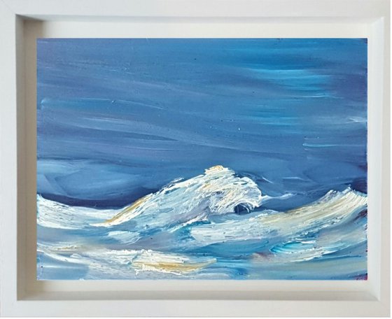 Breaking blue - semi absract seascape