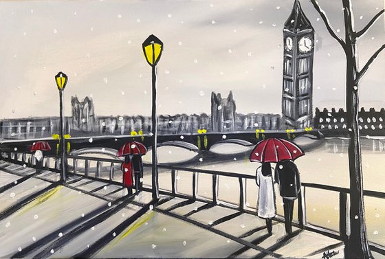 London Winter Umbrellas 2