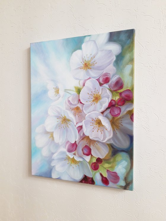 "Spring in the air", blossom painting