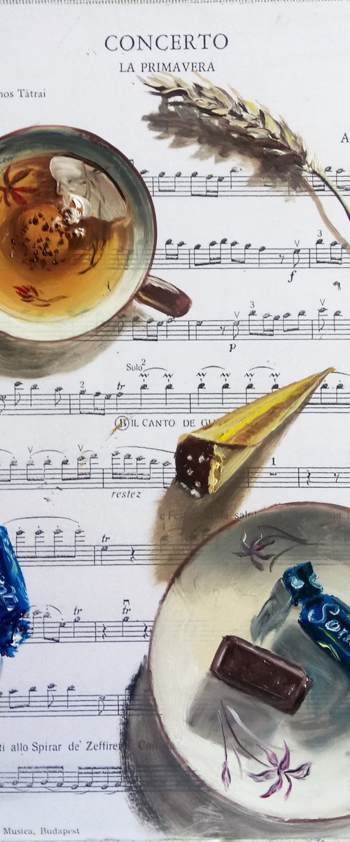 Concert for Violin with Tea by Valeriia Radziievska