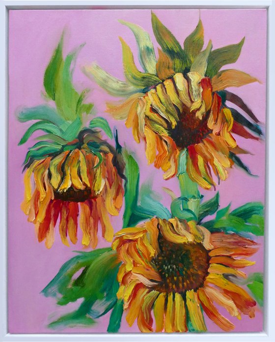 Wilting Sunflowers IV