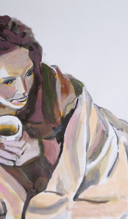 Time for tea / 42 x 29.7 cm by Alexandra Djokic