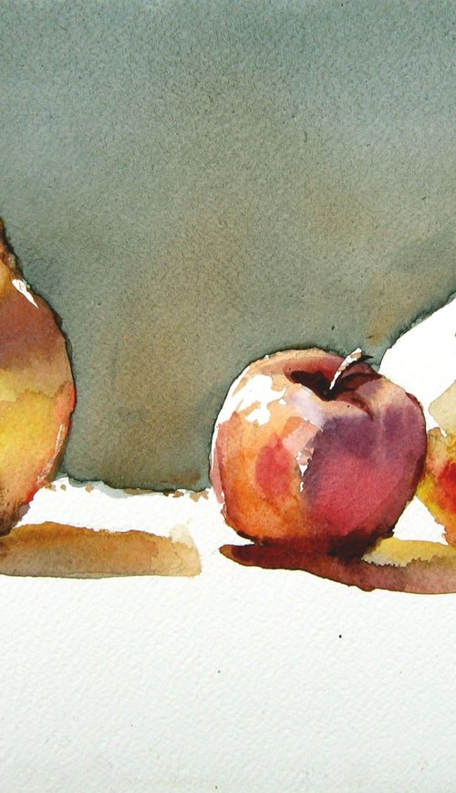 still life with quinces II by Goran Žigolić Watercolors