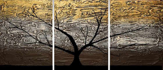 Gold Tree of Life artwork in acrylic