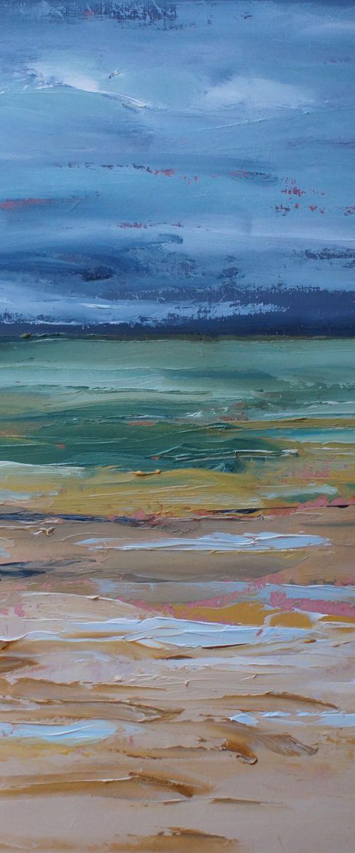 Seascape - Cold Day by Ann Palmer