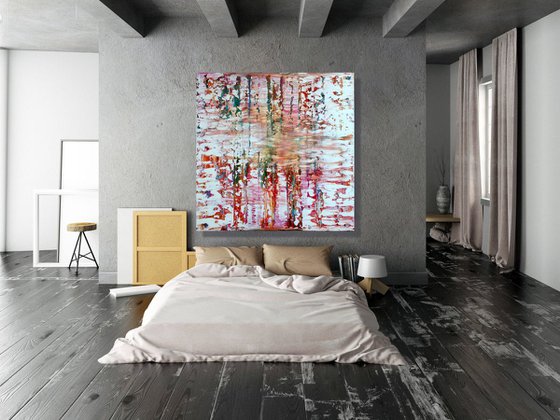 Way Back Into Love  - XL LARGE,  ABSTRACT ART – EXPRESSIONS OF ENERGY AND LIGHT. READY TO HANG!