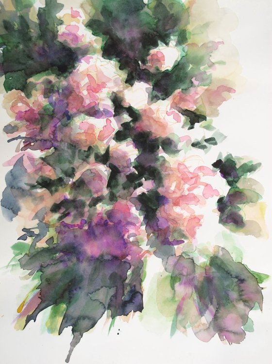 Spring #3 - Roses watercolor study