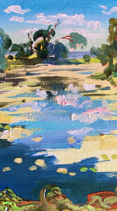 River Landscape by Ole Karako