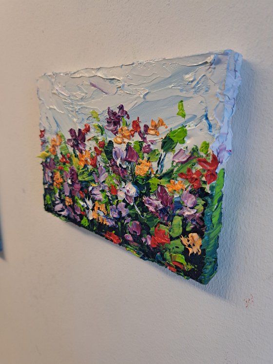 Wild Flowers mini-painting