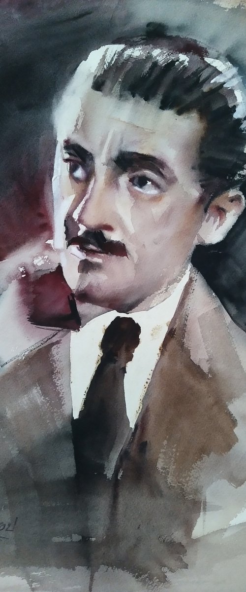 Famous musician portrait: Rodolfo Biagi (tango) by Irina Bibik-Chkolian