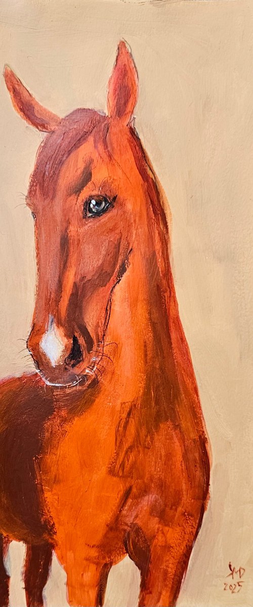 The horse of my chestnut heart by Ksenia June