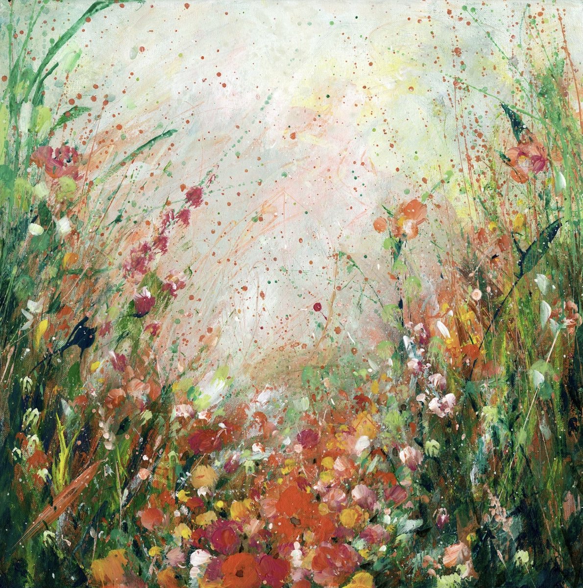  A Summer Story 3 By Kathy Morton Stanion, 20 X 20, Artwork For Sale On Artfinder
